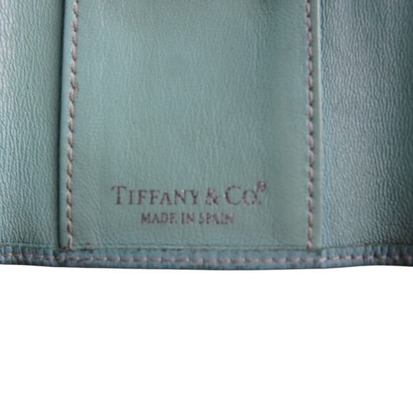 Vintage Tiffany & Co Leather Key Holder Tiffany Blue Made Spain 6 Hook Case main image 5